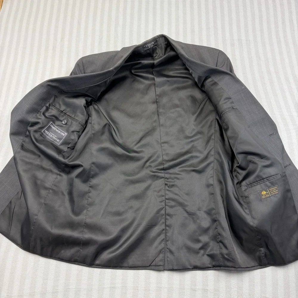 Jones New York Sport Coat Mens 40R Wool Meer And Frank 2 Button Suit‎ Jacket